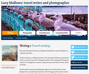 Lucy Mallows travel writer screenshot