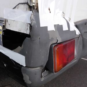Swift Sundance motorhome bumper accident