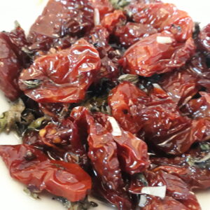 Marjoram with sundried tomatoes
